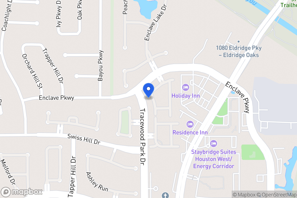 Map of 1126 Enclave Sq W, Houston