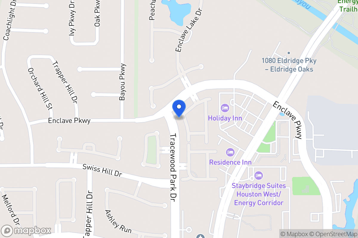 Map of 1122 Enclave Sq W, Houston