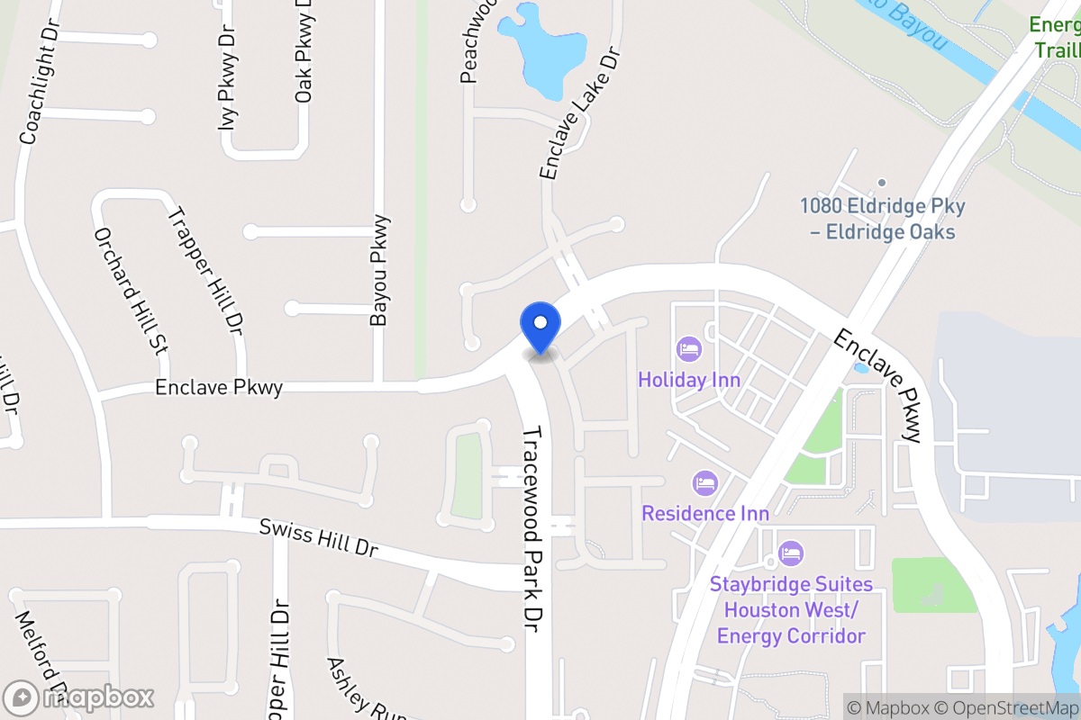 Map of 1110 Enclave Sq W, Houston