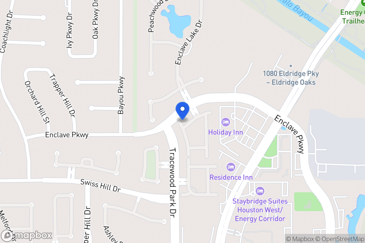 Map of 1010 Enclave Sq N, Houston