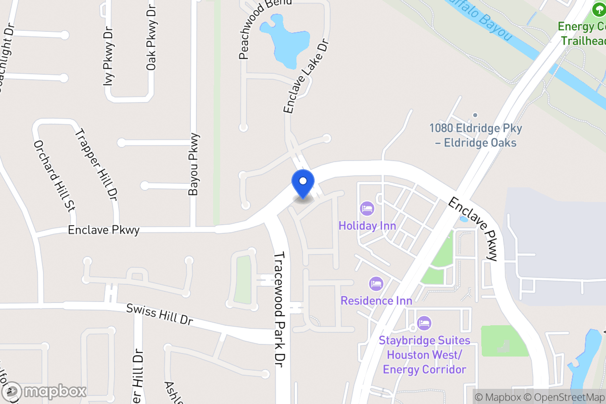 Map of 1018 Enclave Sq N, Houston