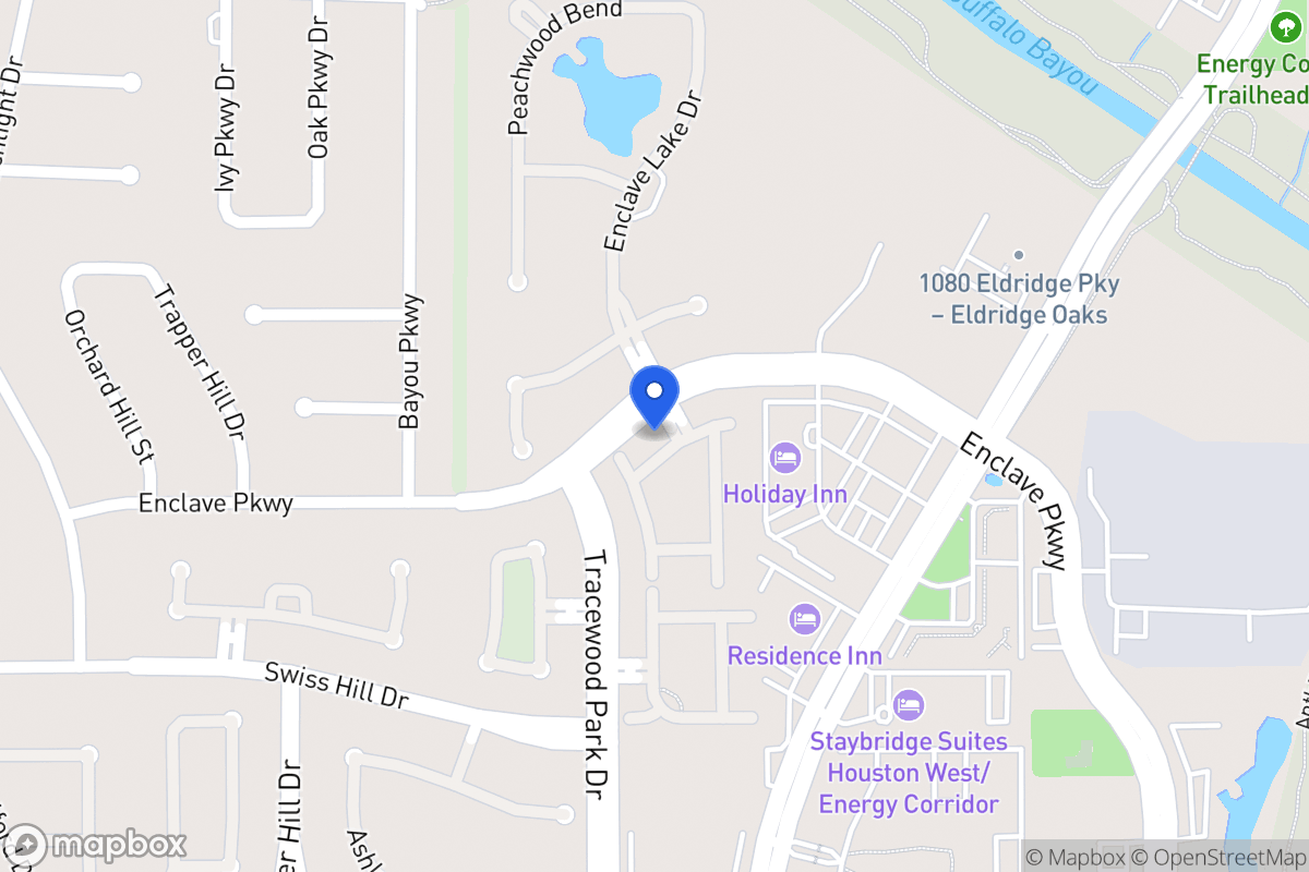 Map of 1022 Enclave Sq N, Houston