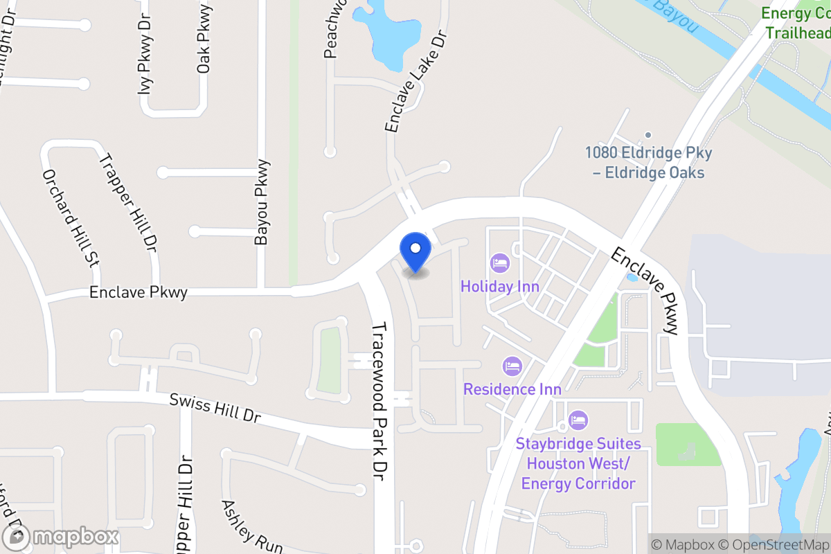 Map of 1123 Enclave Sq W, Houston