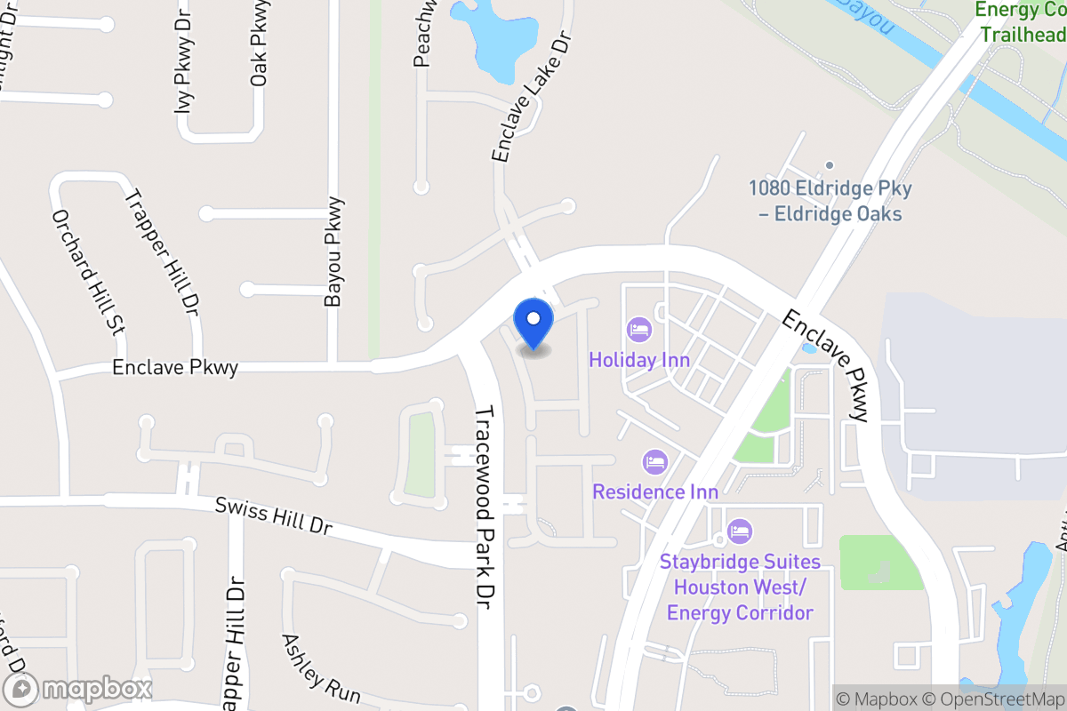 Map of 1127 Enclave Sq W, Houston