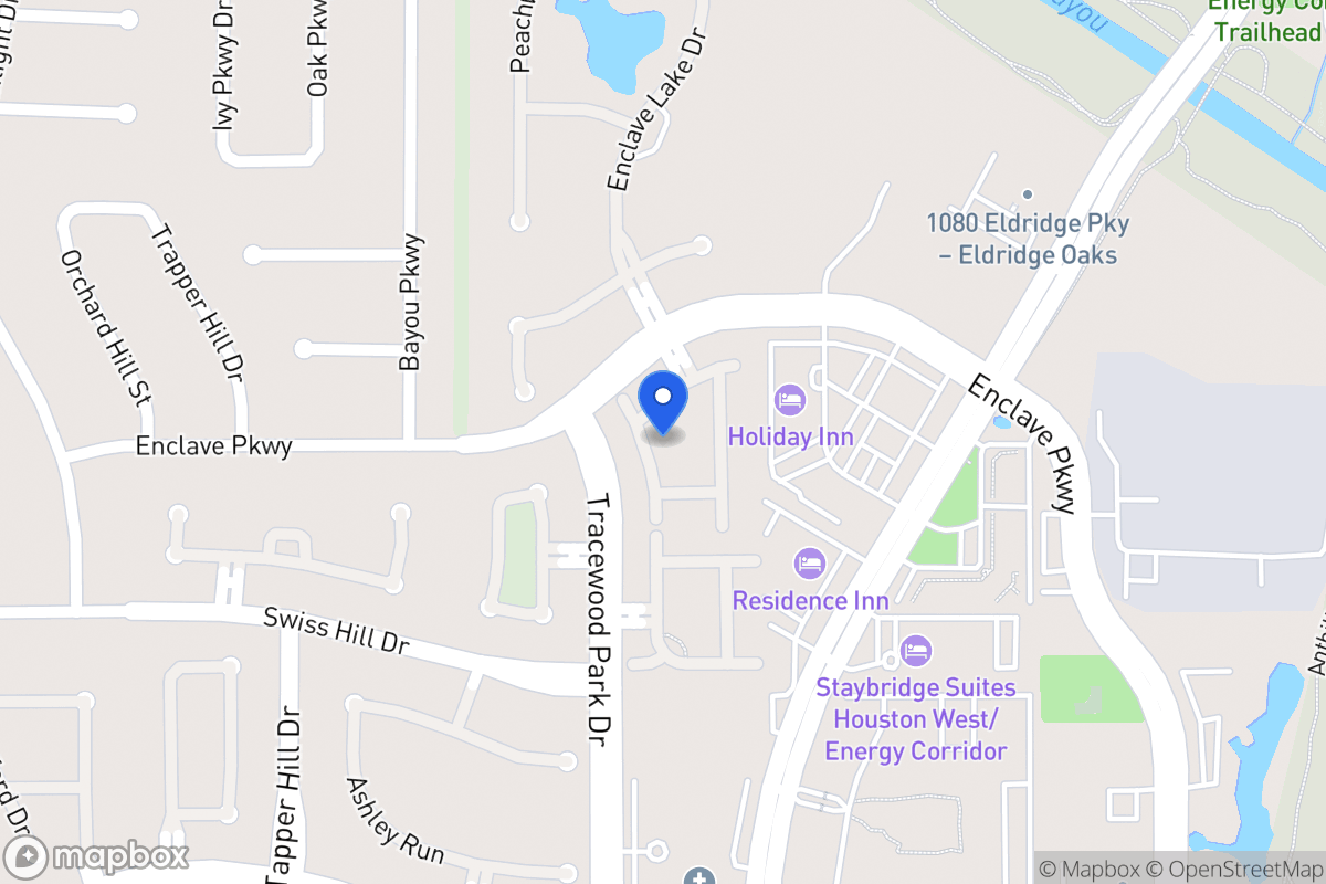 Map of 1131 Enclave Sq W, Houston