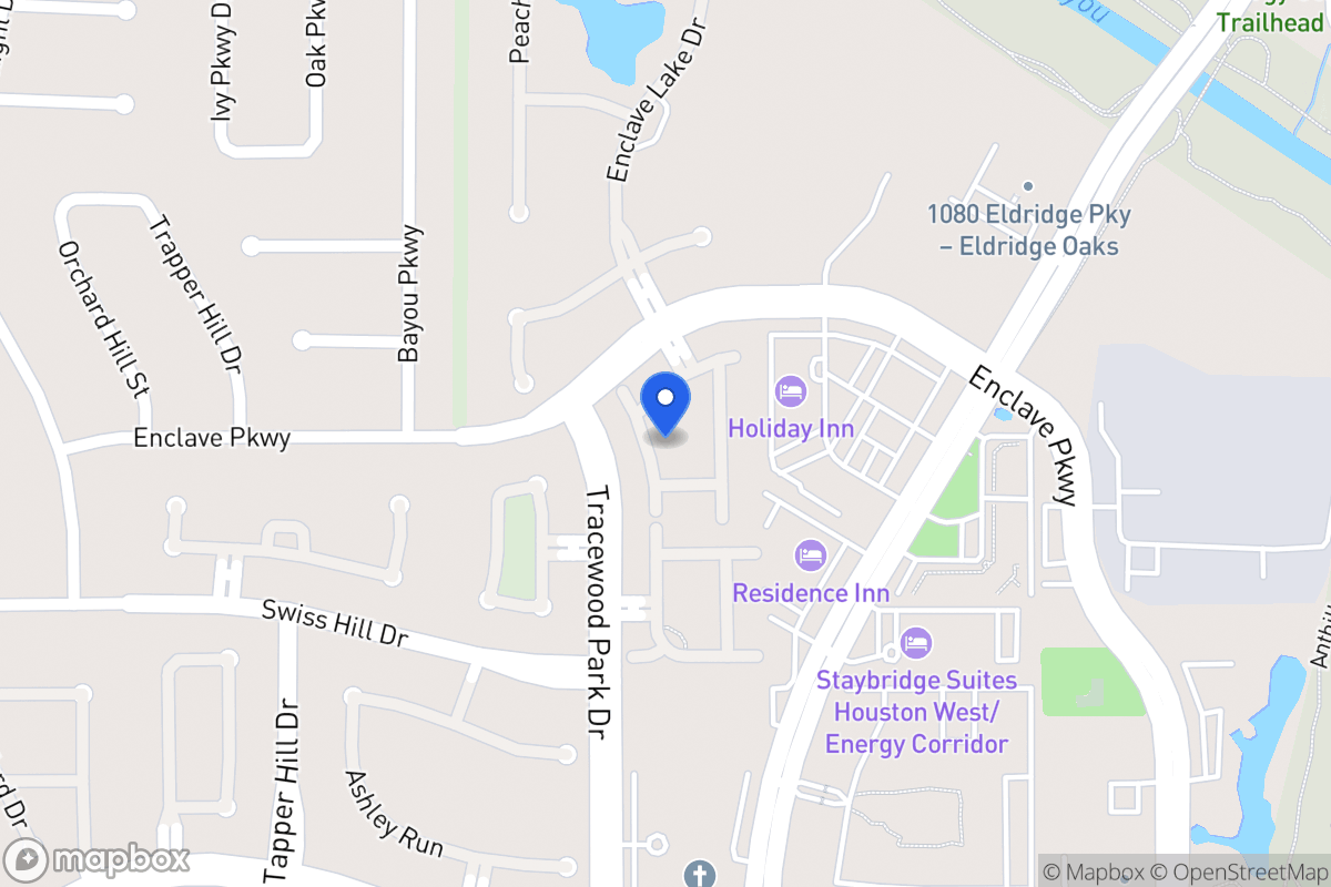 Map of 1135 Enclave Sq W, Houston