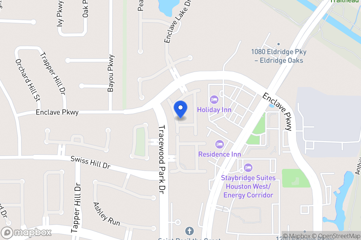 Map of 1011 Enclave Sq S, Houston