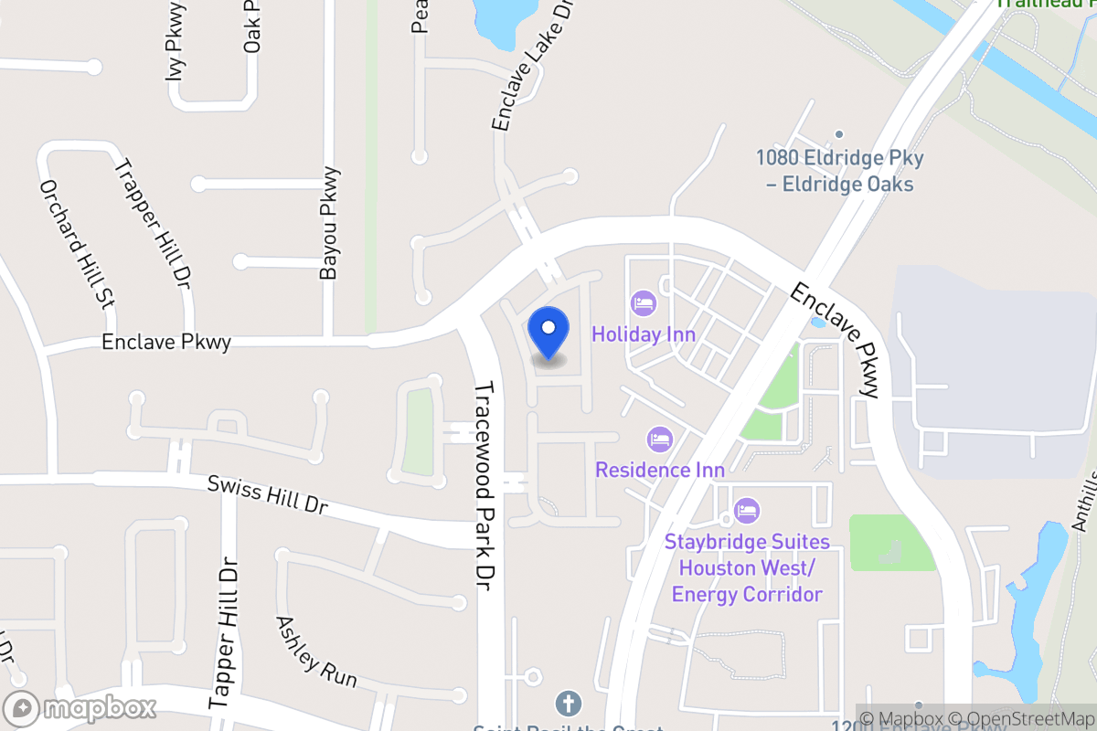 Map of 1015 Enclave Sq S, Houston