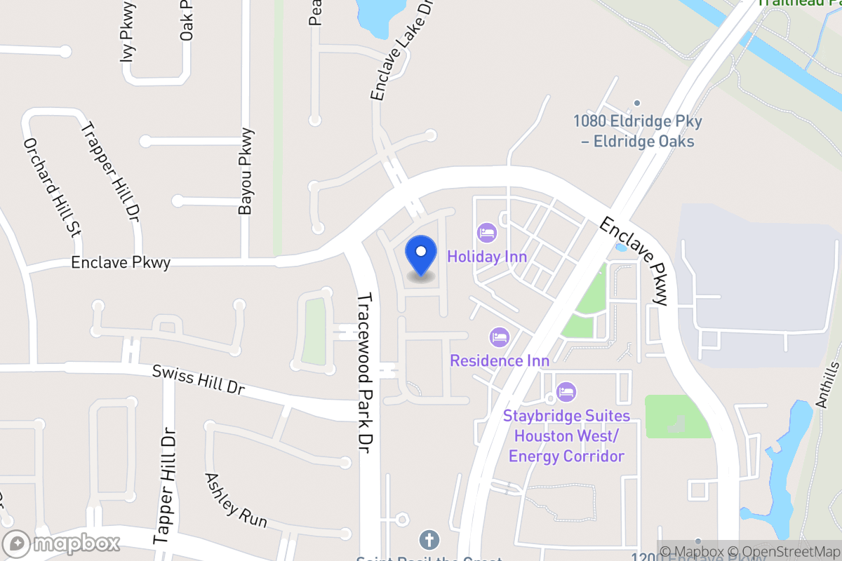 Map of 1019 Enclave Sq S, Houston