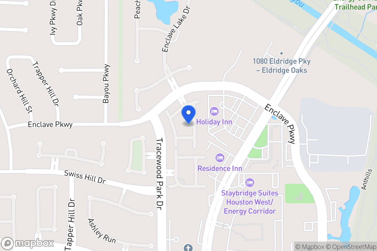 Map of 1130 Enclave Sq E, Houston