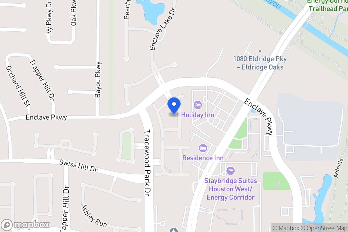 Map of 1126 Enclave Sq E, Houston