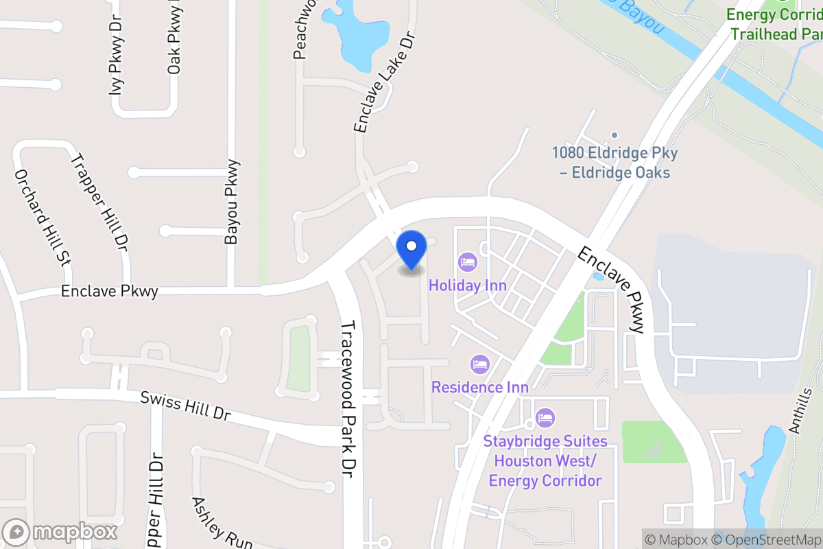 Map of 1118 Enclave Sq E, Houston