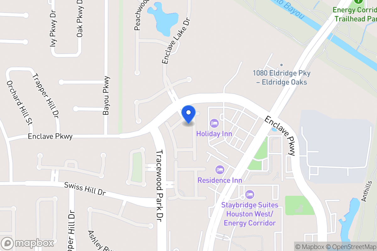 Map of 1114 Enclave Sq E, Houston
