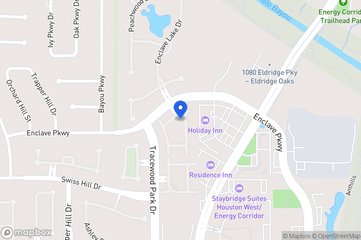 Map of 1110 Enclave Sq E, Houston