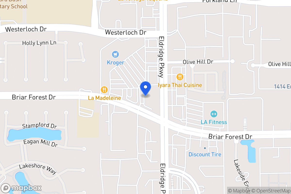 Map of 13410 Briar Forest Dr, Houston