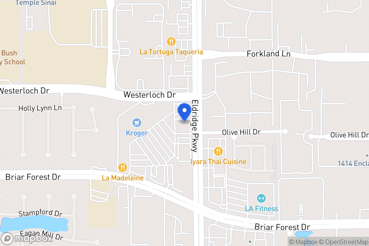 Map of 1504 Eldridge Pky, Houston