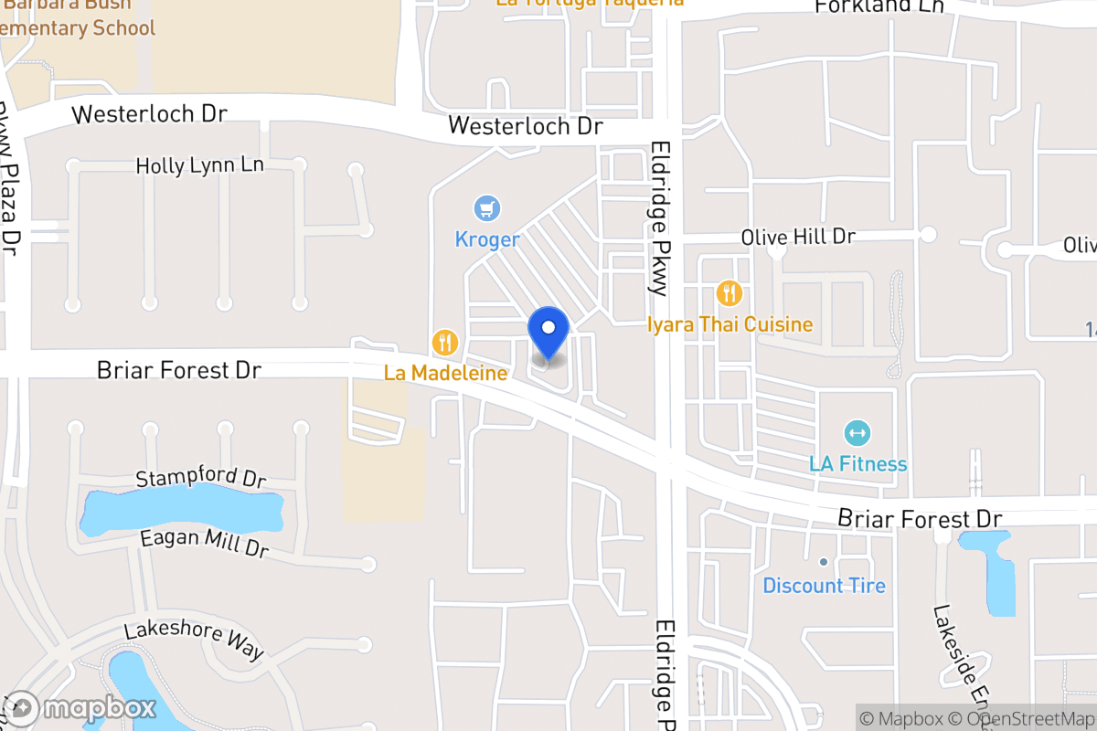 Map of 13412 Briar Forest Dr, Houston