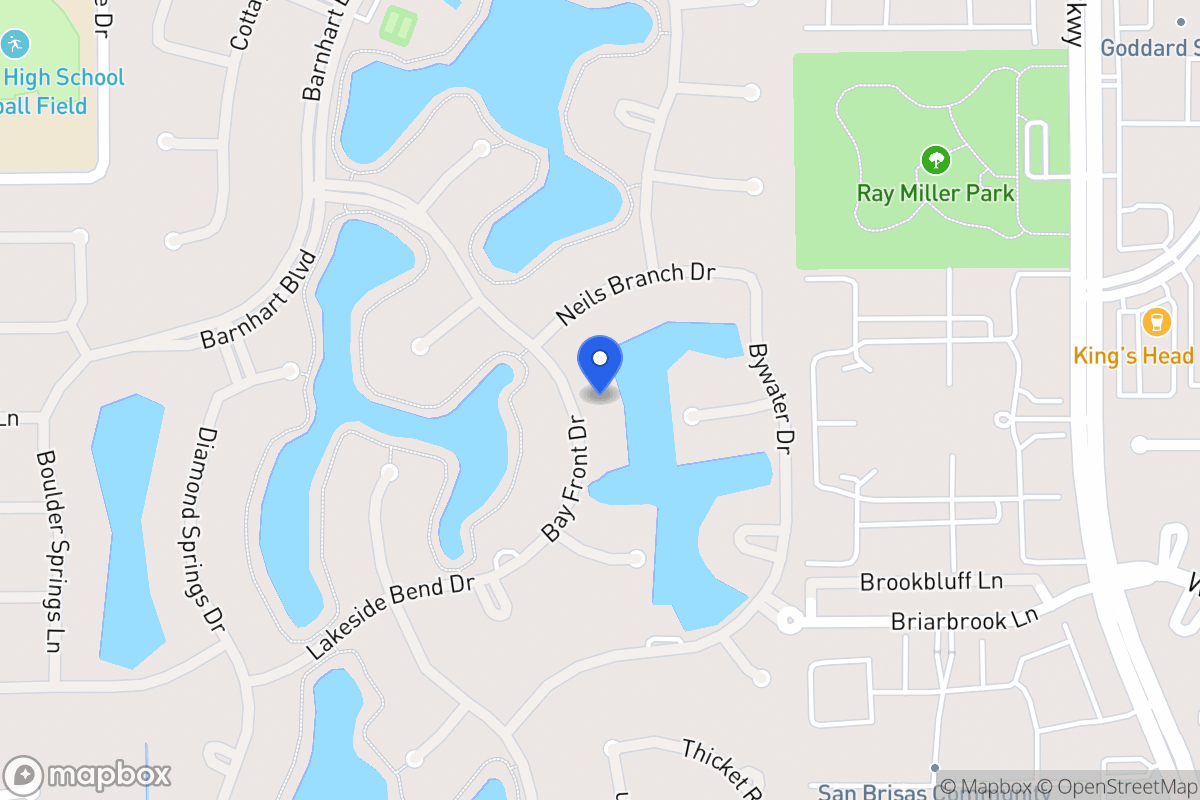 Map of 13710 Bay Front Dr, Houston