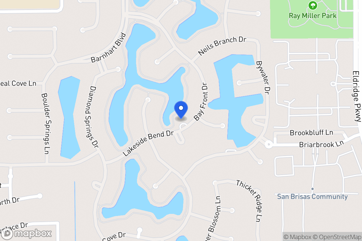 Map of 13621 Bay Front Dr, Houston