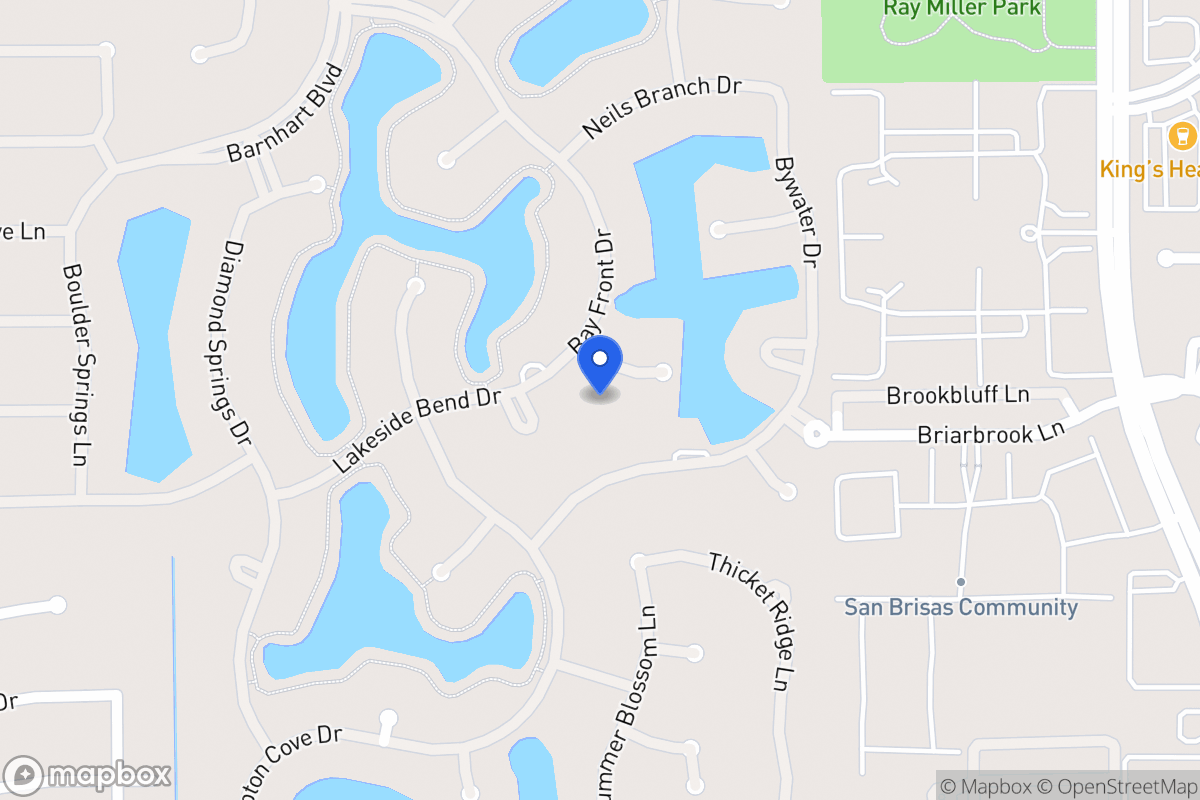Map of 2106 Water Canyon Ct, Houston