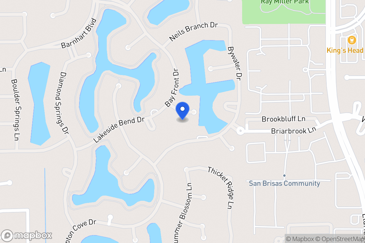 Map of 2110 Water Canyon Ct, Houston