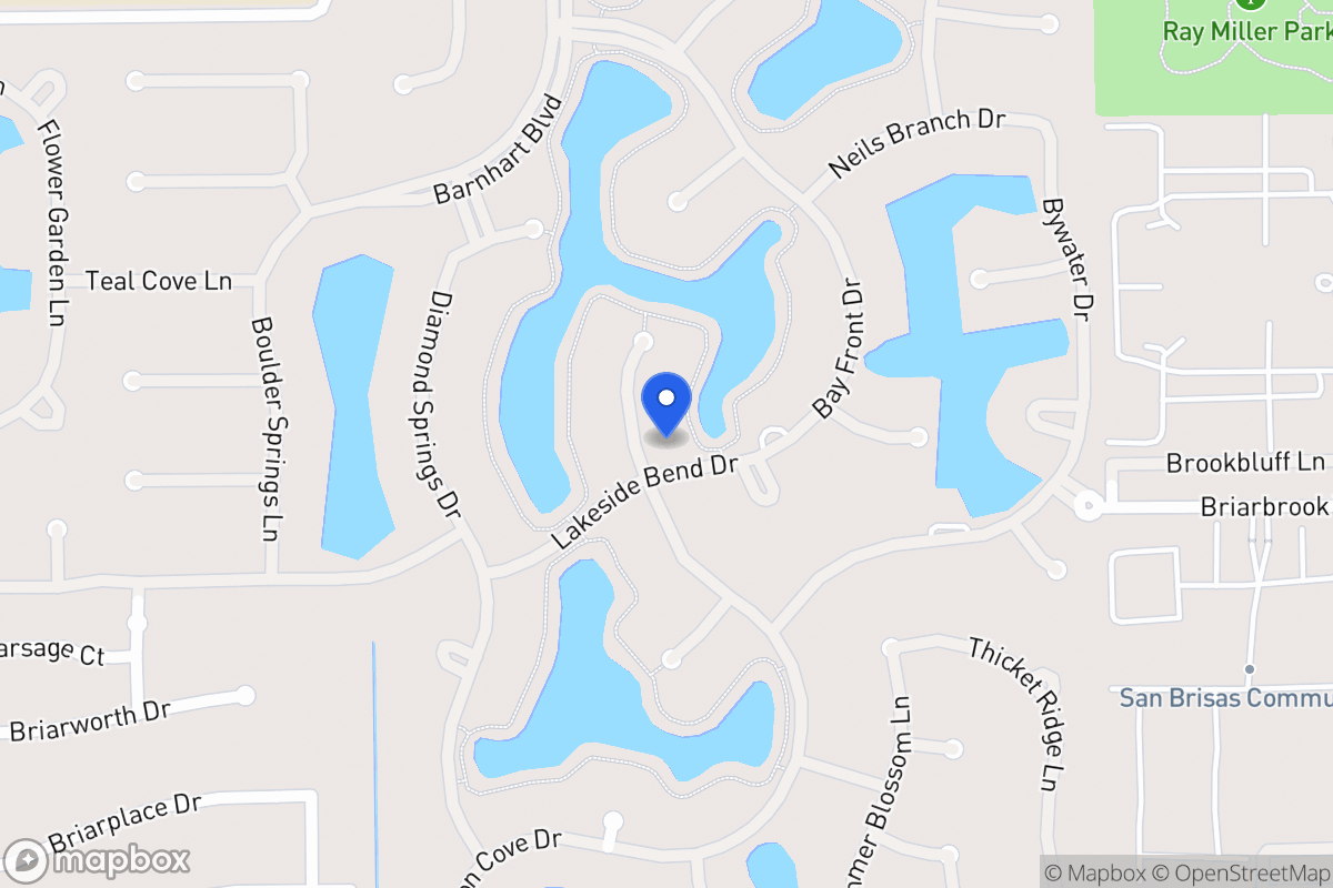 Map of 2015 Cresent Palm Ct, Houston