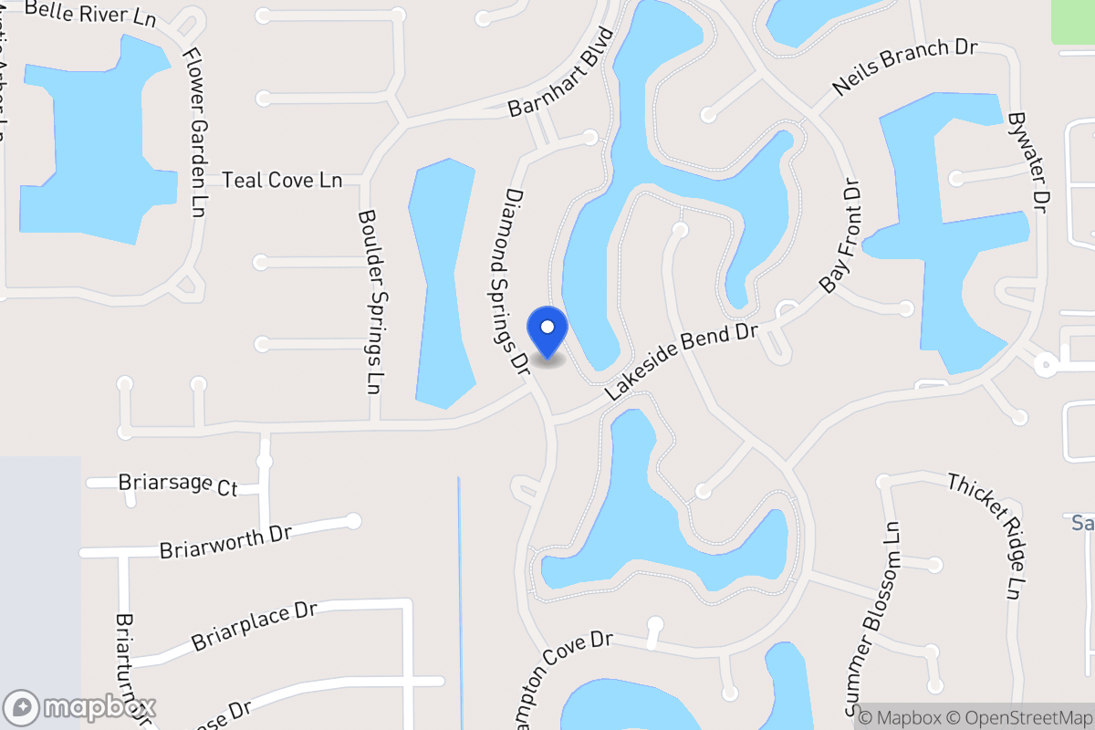 Map of 2049 Diamond Springs Dr, Houston