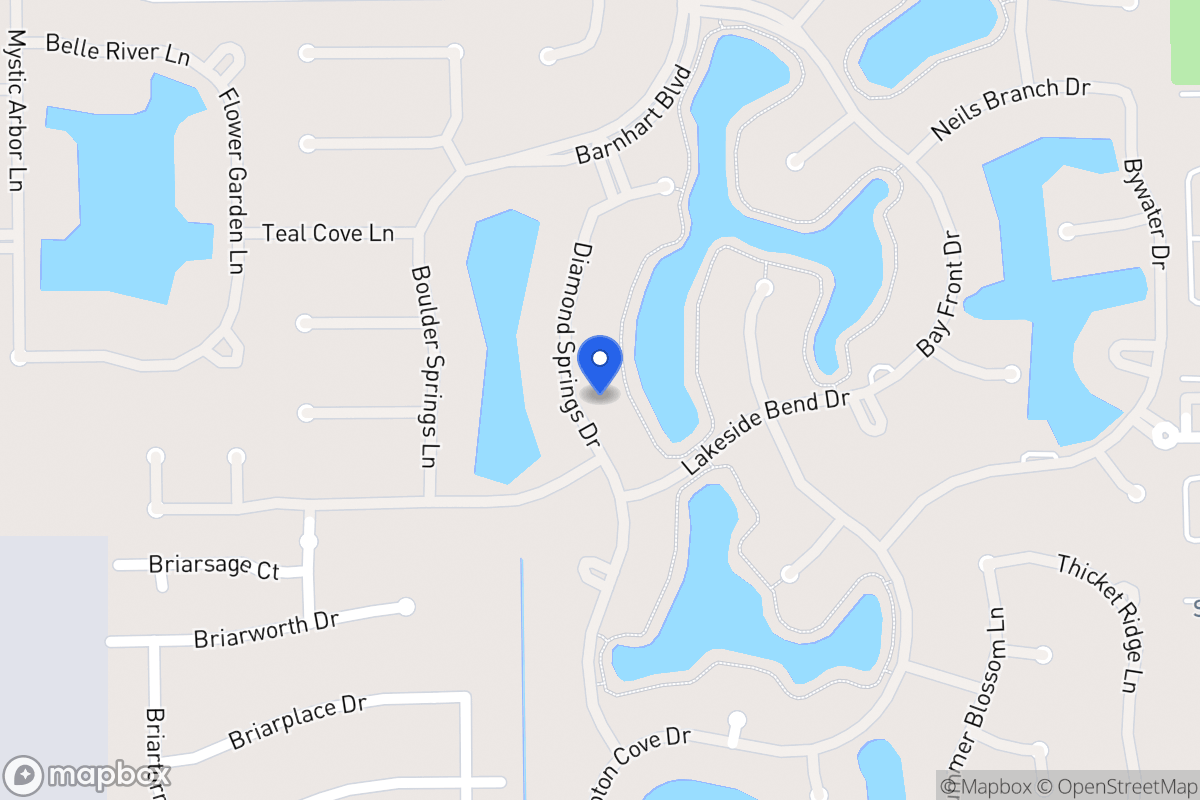Map of 2041 Diamond Springs Dr, Houston