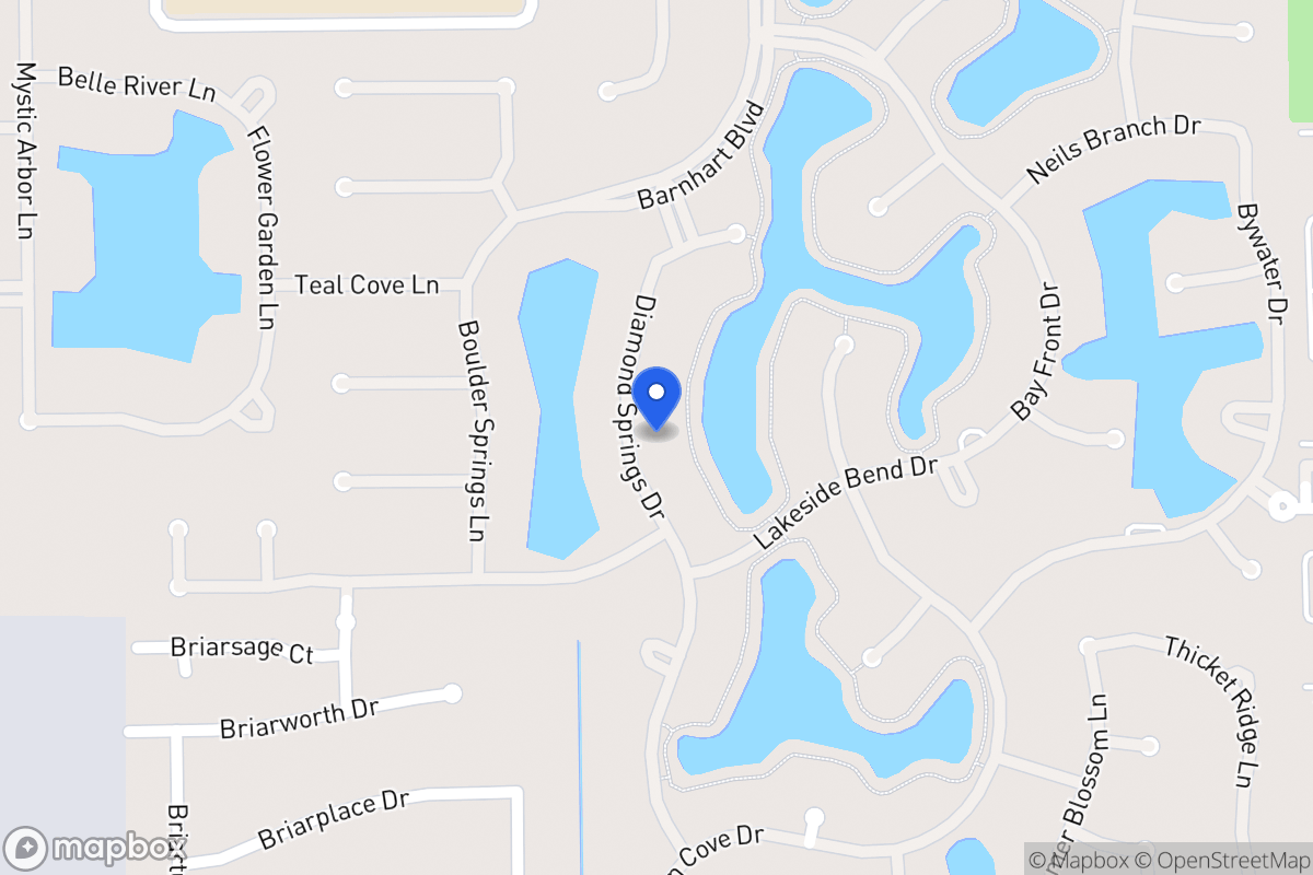 Map of 2037 Diamond Springs Dr, Houston