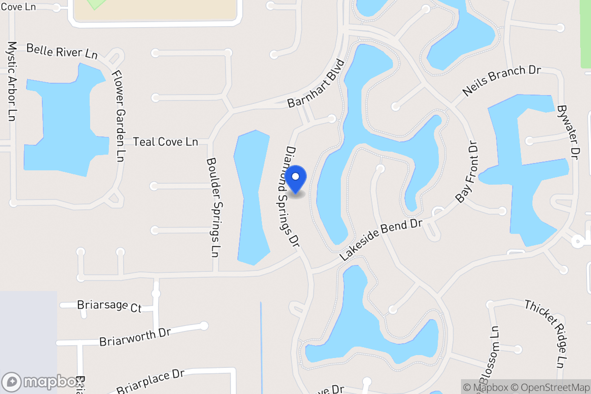 Map of 2033 Diamond Springs Dr, Houston