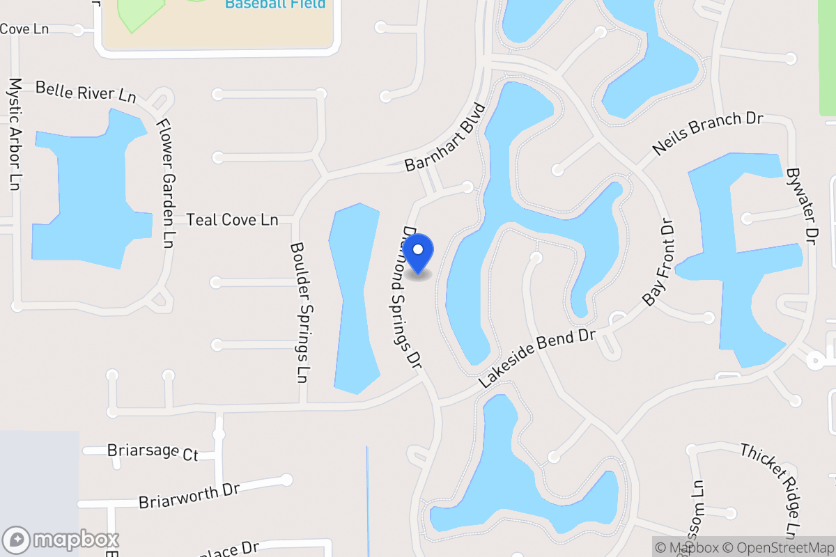 Map of 2029 Diamond Springs Dr, Houston