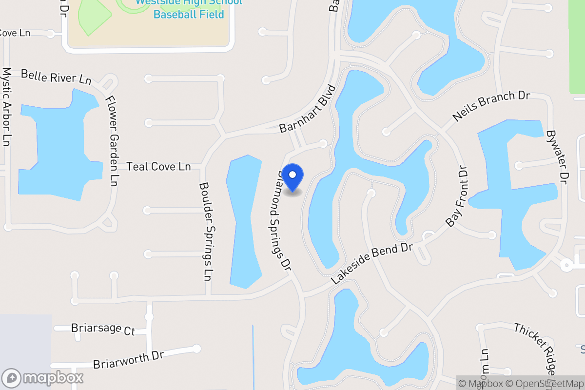 Map of 2025 Diamond Springs Dr, Houston