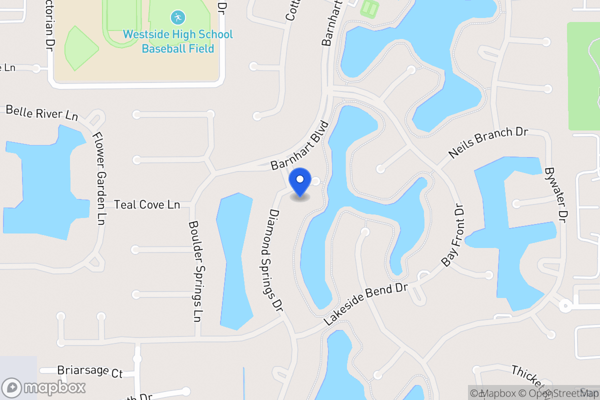 Map of 2009 Diamond Springs Dr, Houston