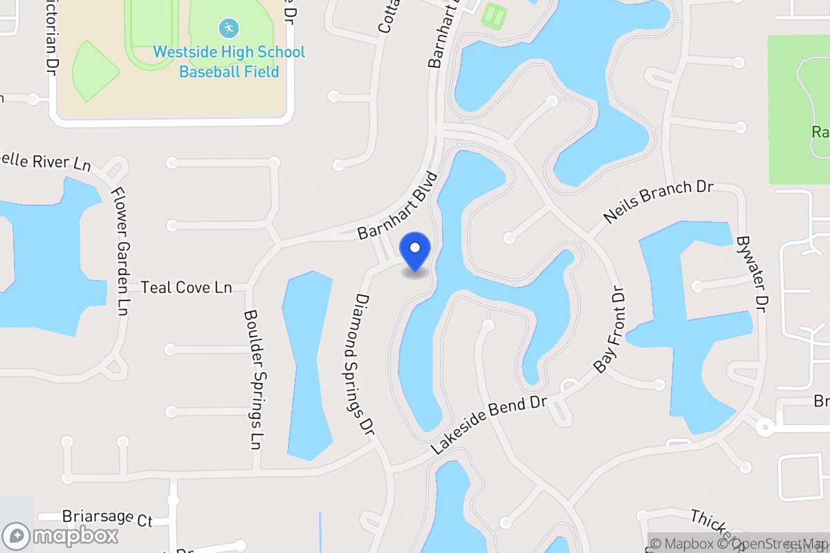 Map of 2005 Diamond Springs Dr, Houston