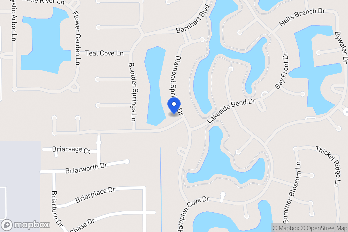 Map of 2054 Diamond Springs Dr, Houston