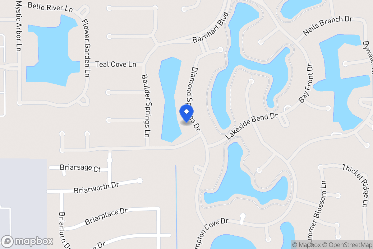 Map of 2050 Diamond Springs Dr, Houston