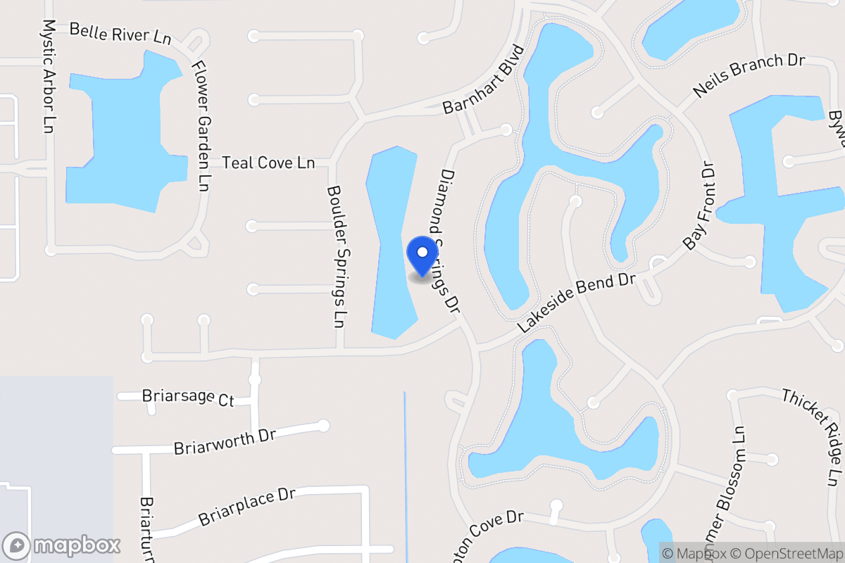 Map of 2046 Diamond Springs Dr, Houston
