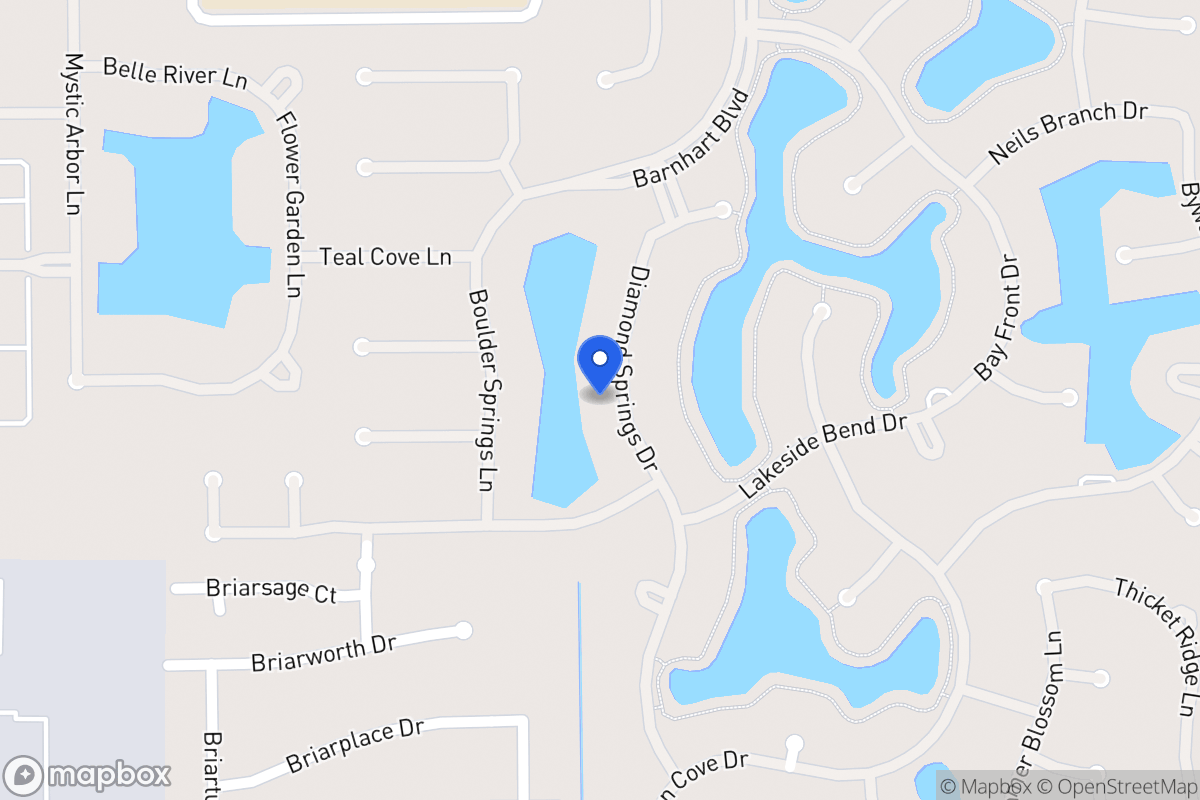 Map of 2042 Diamond Springs Dr, Houston