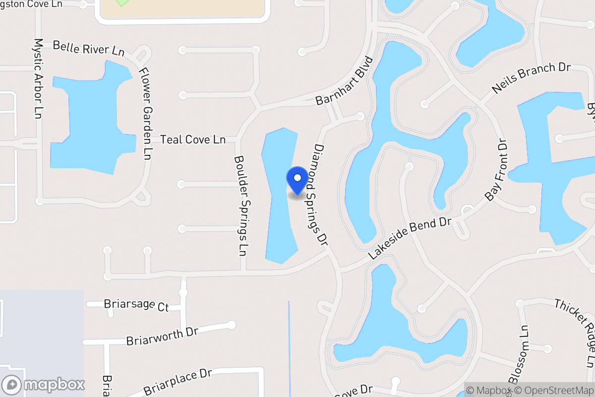 Map of 2038 Diamond Springs Dr, Houston
