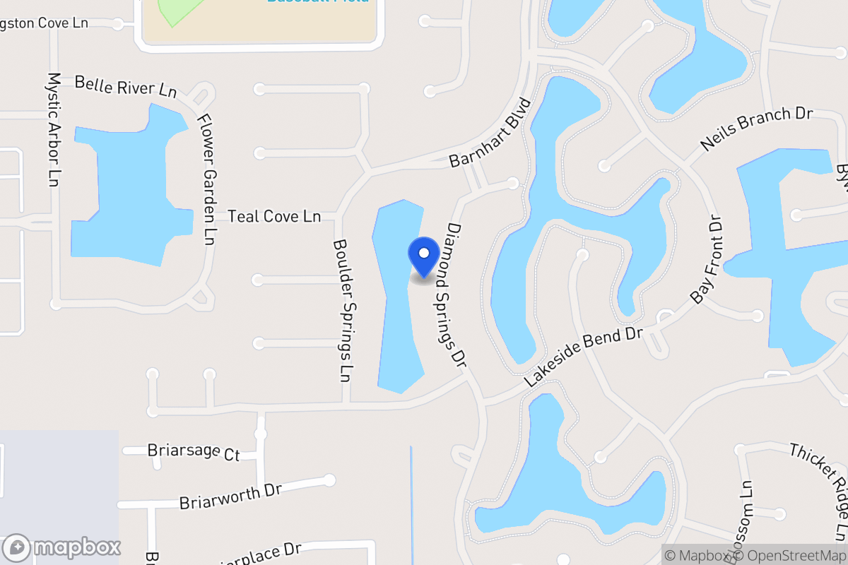 Map of 2034 Diamond Springs Dr, Houston