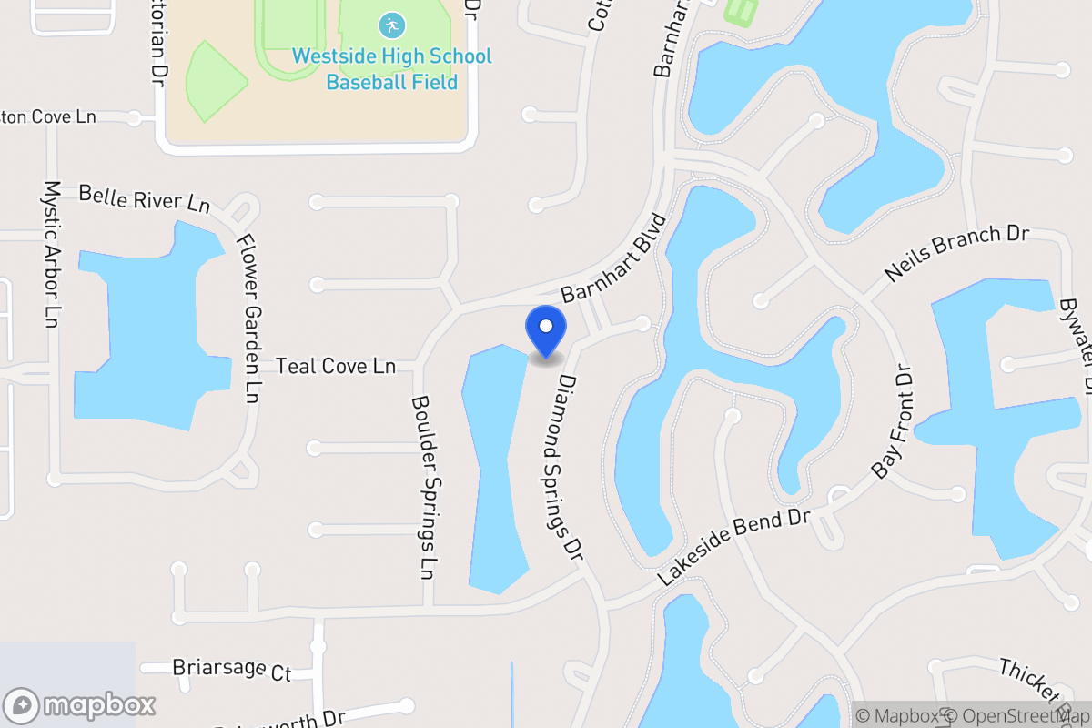 Map of 2018 Diamond Springs Dr, Houston