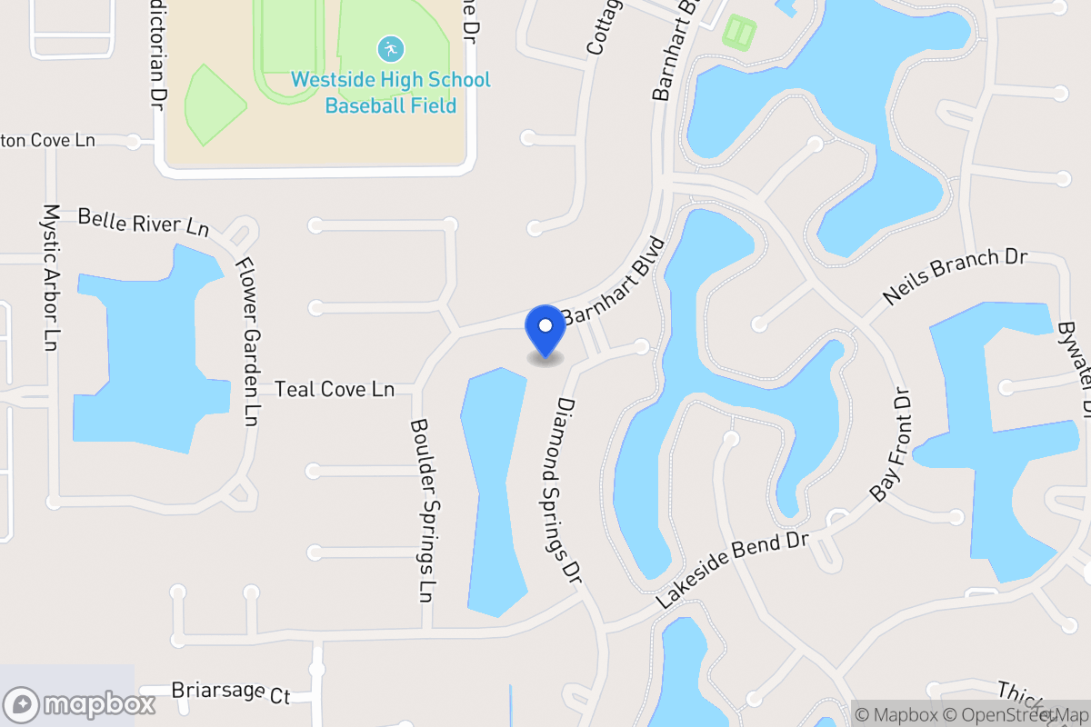 Map of 2014 Diamond Springs Dr, Houston