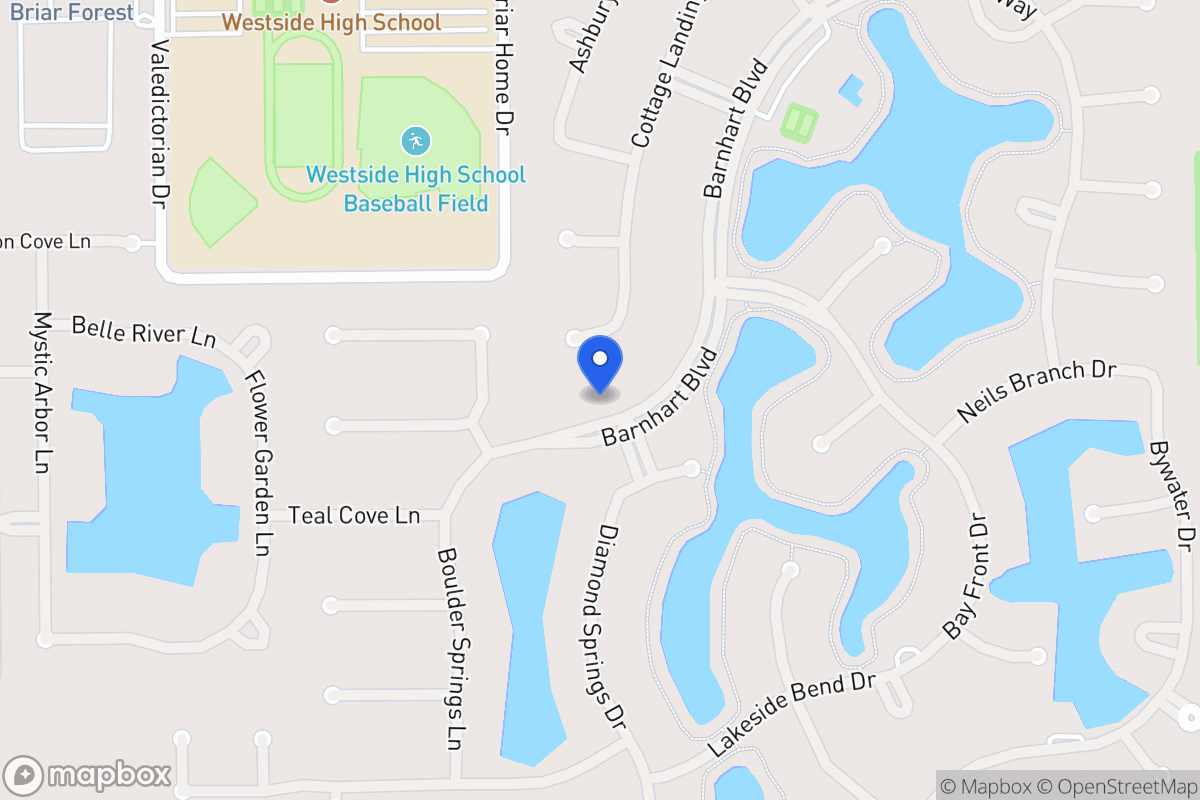 Map of 14122 Barnhart Blvd, Houston