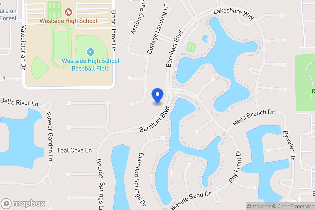 Map of 14110 Barnhart Blvd, Houston