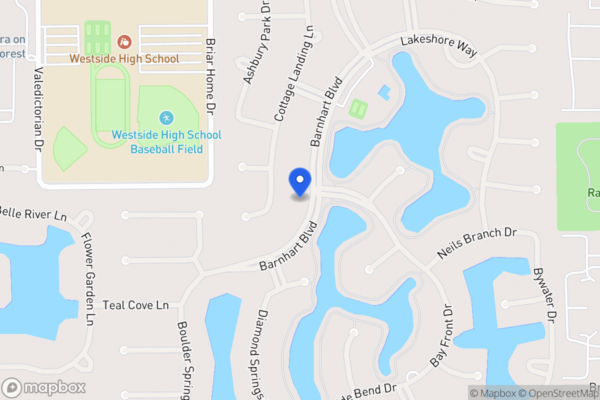 Map of 14102 Barnhart Blvd, Houston