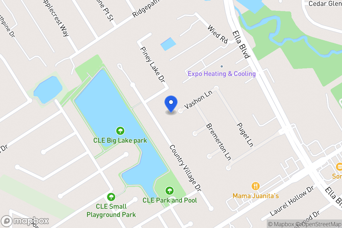 Map of 3630 Vashon Ln, Spring