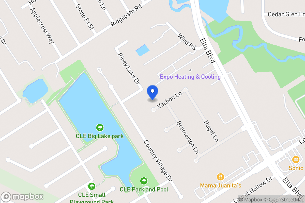Map of 3622 Vashon Ln, Spring