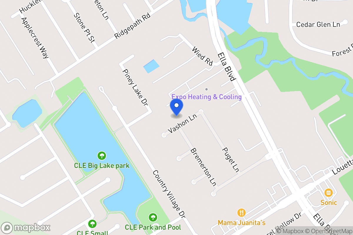 Map of 3614 Vashon Ln, Spring