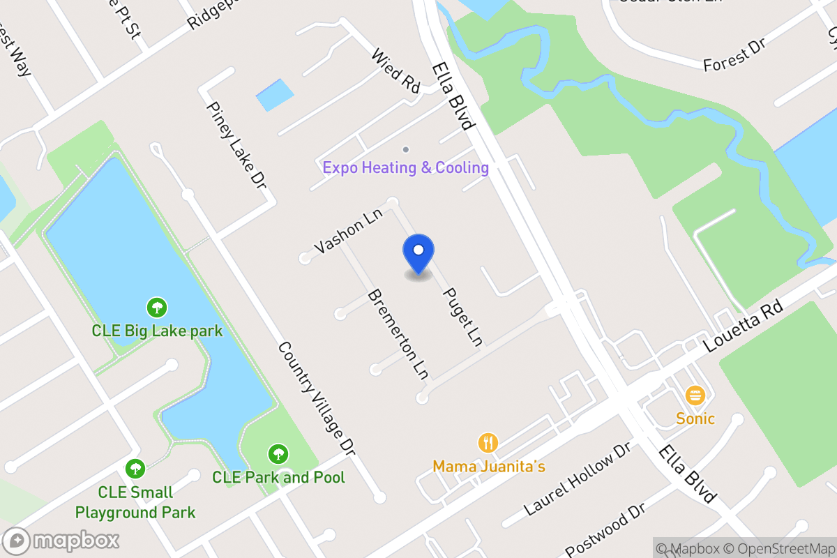 Map of 19403 Puget Ln, Spring