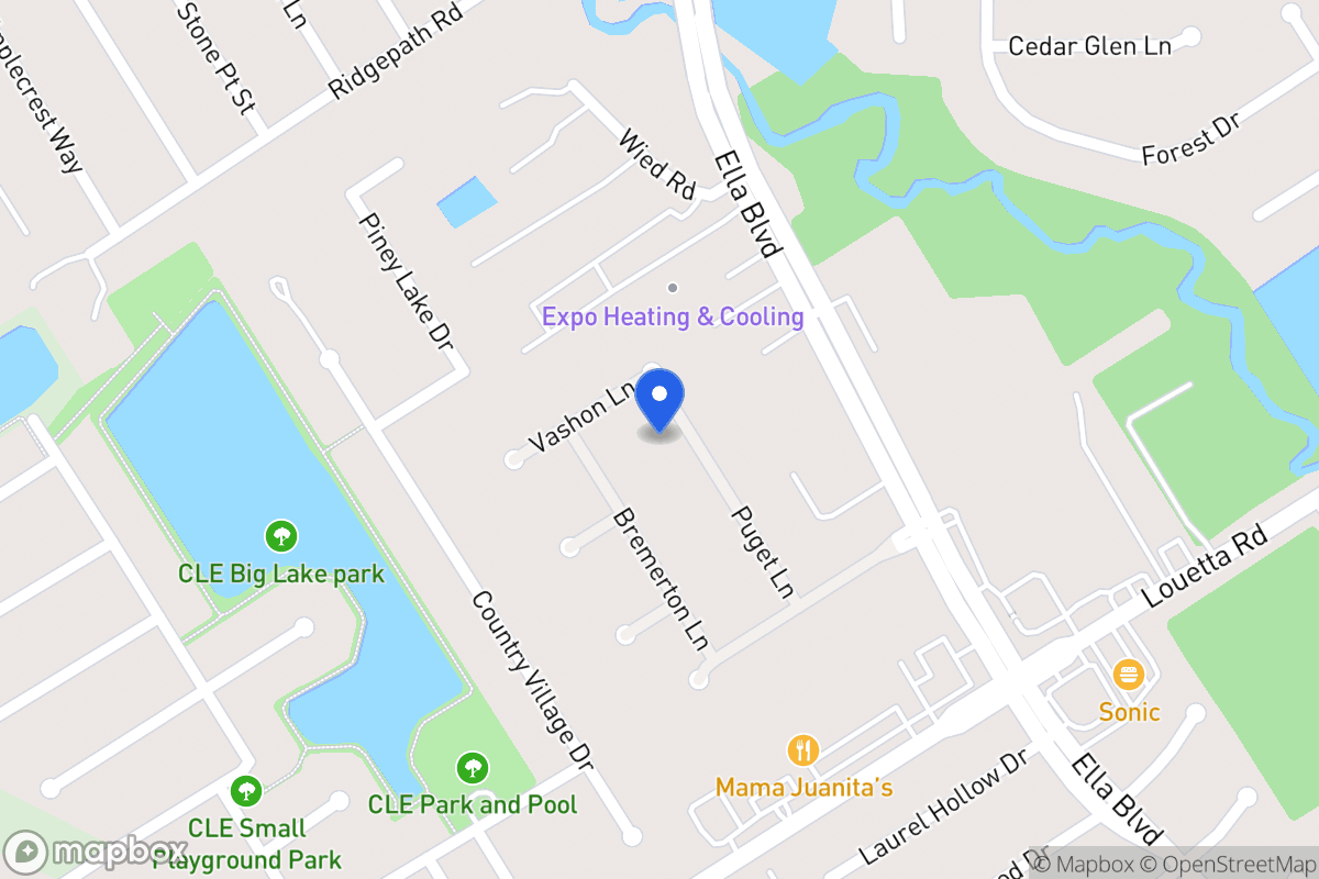Map of 19411 Puget Ln, Spring